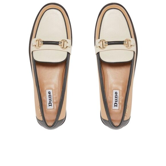 Dune London Shoes - Dune London Womens Glossi Loafers Beige Size EU 39 US 8.5
